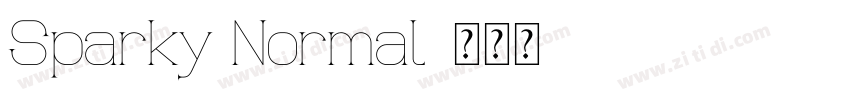 Sparky Normal字体转换